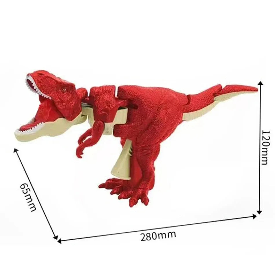 Children's Dinosaur Fidget Toy Decompression Telescopic Spring Swing Creative Battery-Free Swing Toy Christmas Gift for Kids