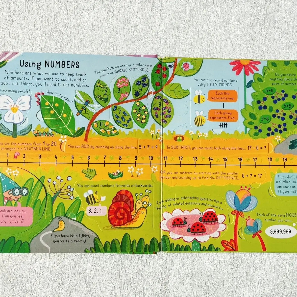 Usborne Look inside Maths Uncover the Secrets of Mathematics Children's STEM Cardboard Flip Flip Science Picture Book