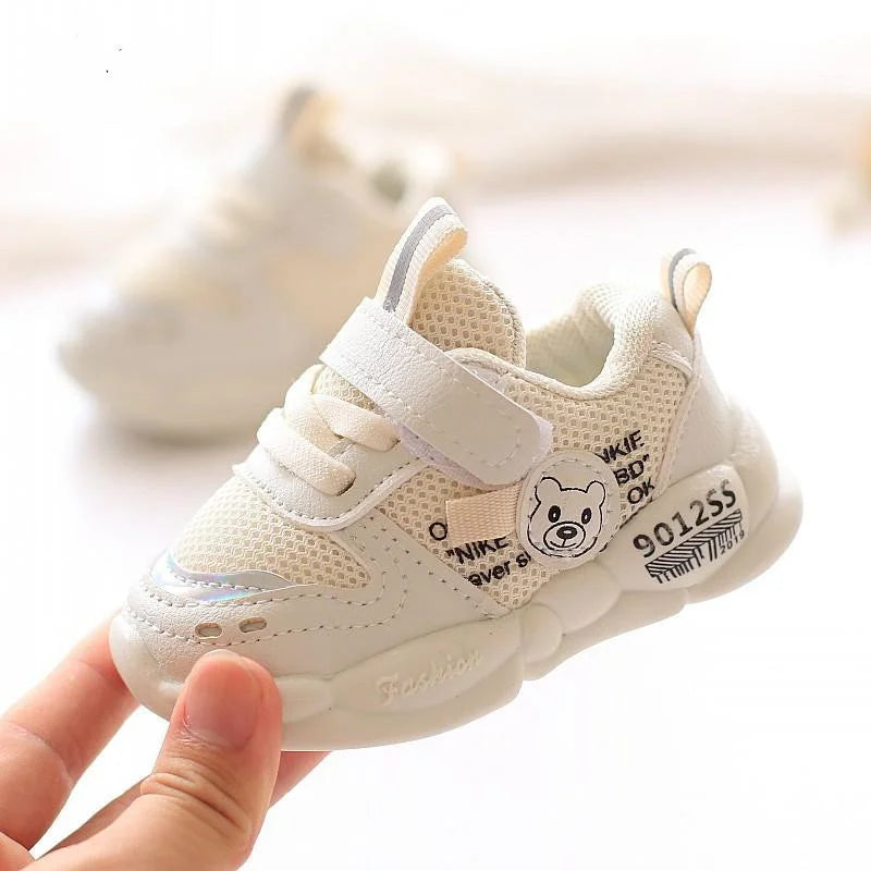 Autumn Winter Casual Shoes for Baby Boys Girls Plush Warm Kids Sneakers Solid Walking Shoes Toddler PU Leather Cotton Shoes
