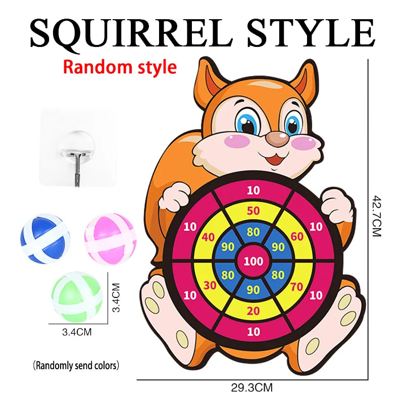 Montessori Dart Board Target Sports Game Toys For Children 4 To 6 Years Old Outdoor Toy Child Indoor Girls Sticky Ball Boys Gift