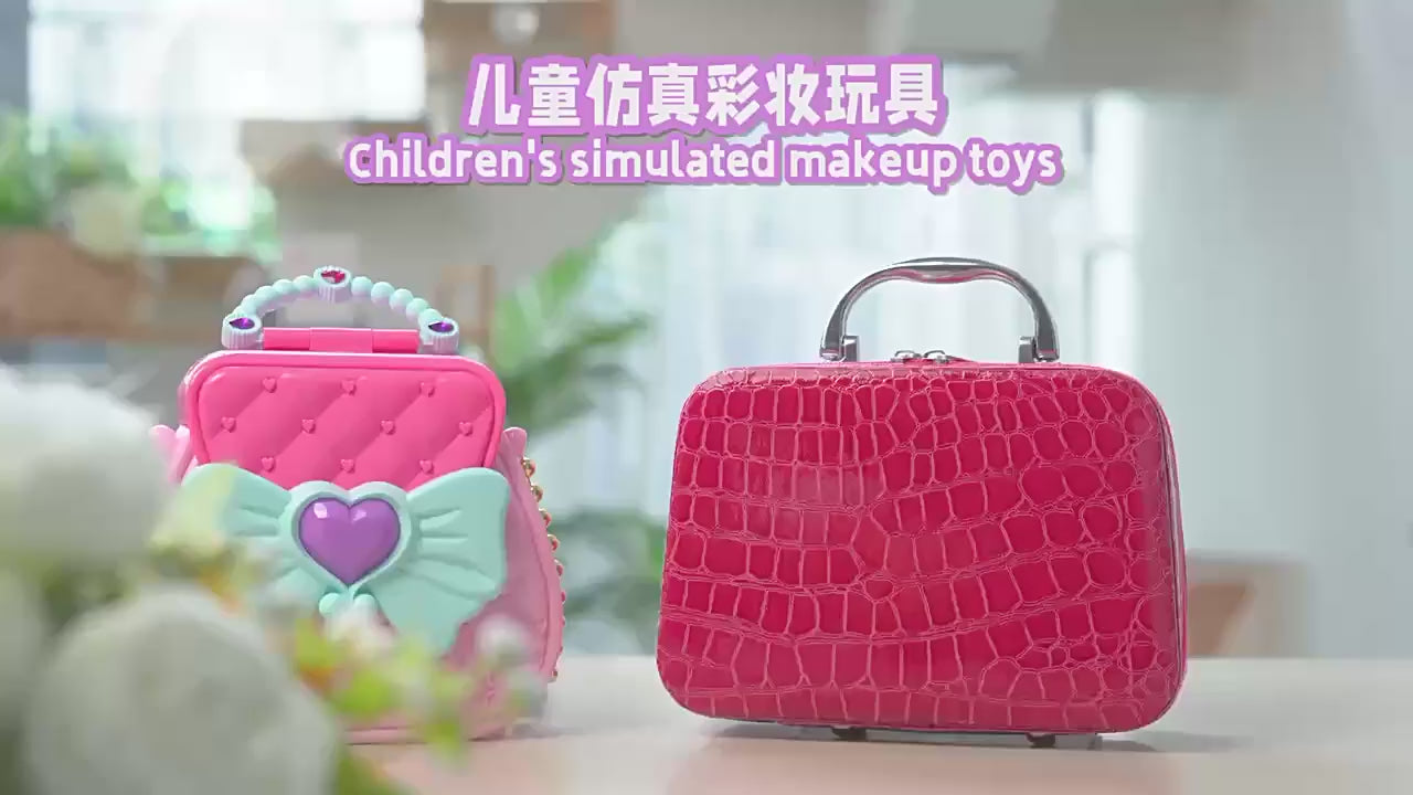 Cross-Border Exclusive Supply of Children's Pretend Girl's Cosmetics, Accessories, Dressing-Up Toys, Handmade Storage Handbag Set