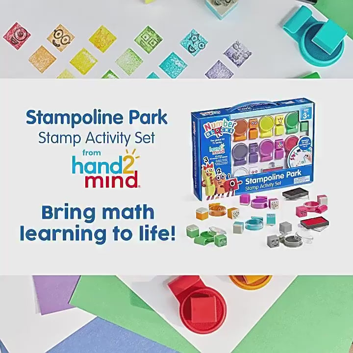 NumberBlocks co branded children s stamps washable safe and educational toys