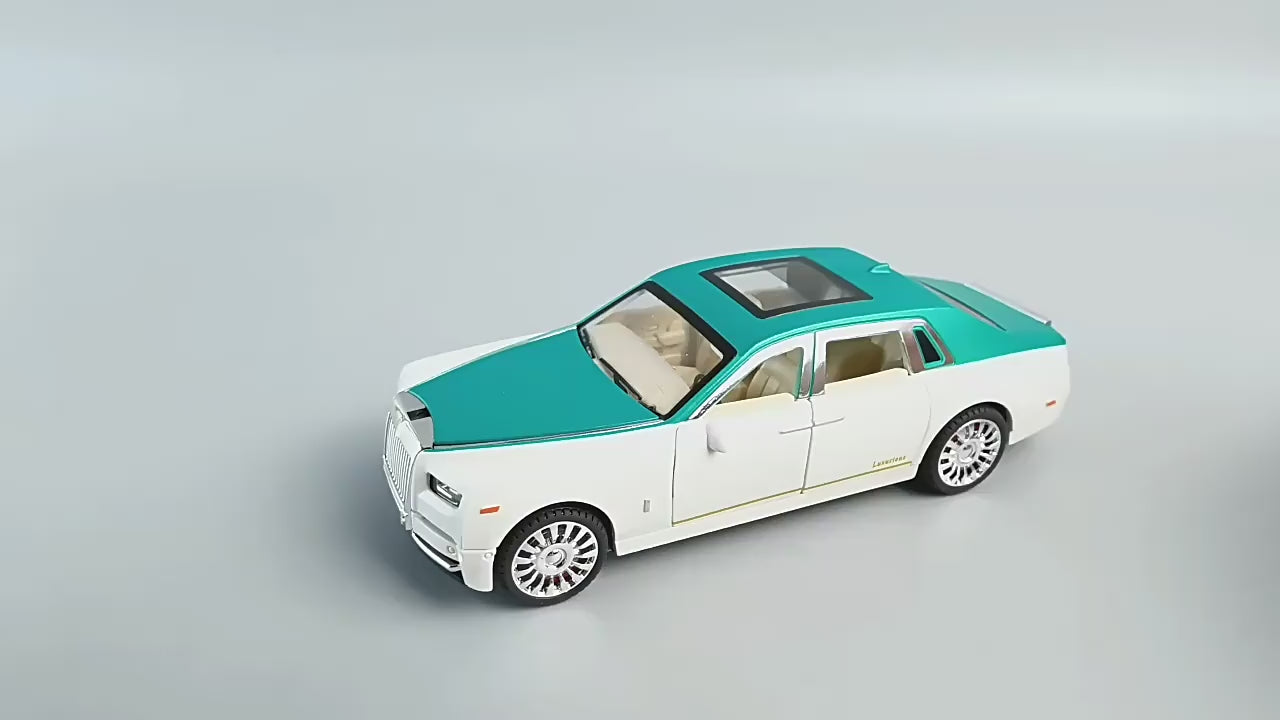 Open the door and talk about the phantom car model children's inertia toy car boy baby simulation sound and light music car