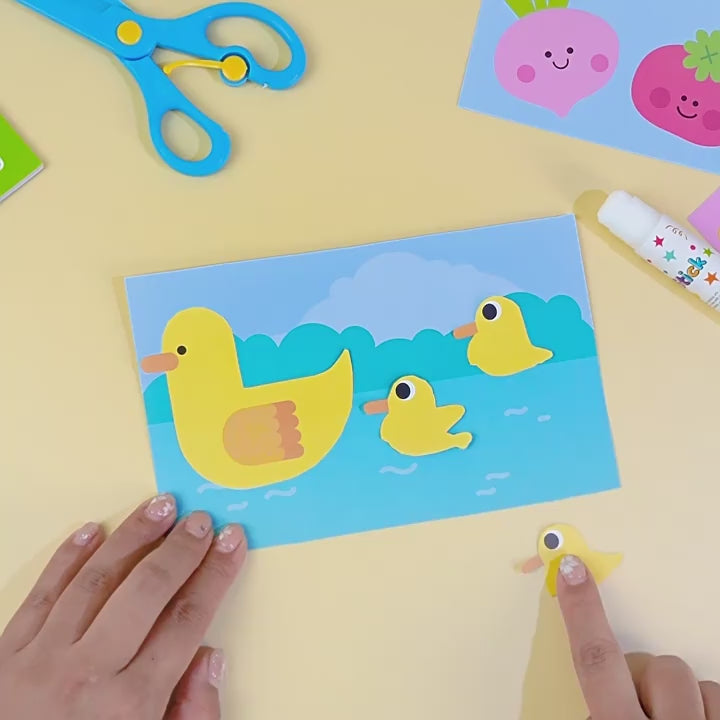 Paper cutting set for children DIY animal cartoon crafts toddler craft toys kindergarten educational paper cutting