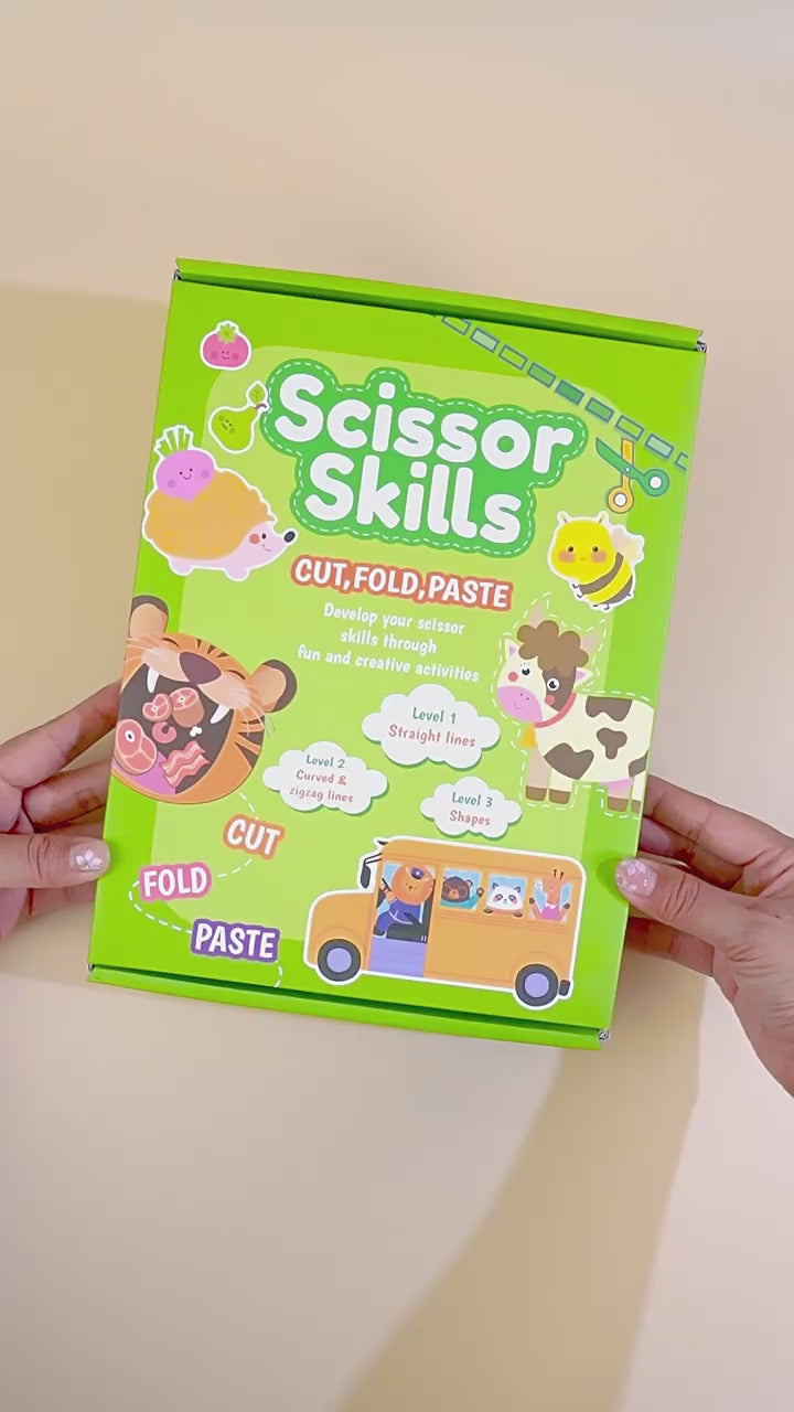 Paper cutting set for children DIY animal cartoon crafts toddler craft toys kindergarten educational paper cutting