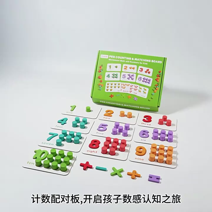 Montessori Wooden Math Toy Set – Number & Arithmetic Learning Game for Ages 2–6