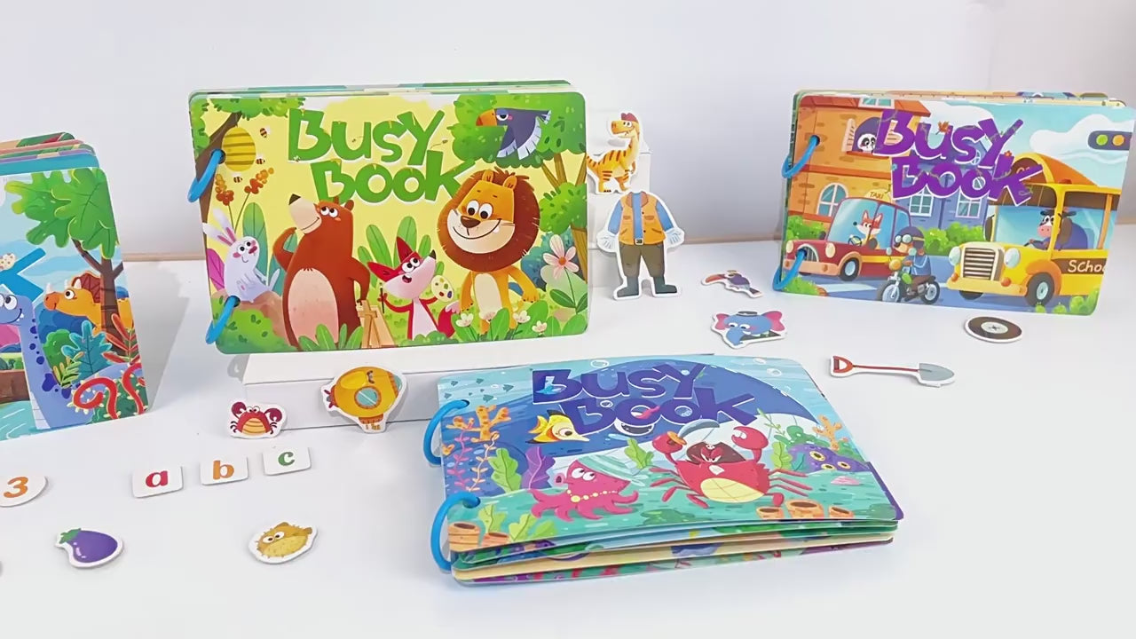 Montessori Baby Busy book My First Quiet Book Paste Early Learning Education Toy Children Toy Matching Game for Babies 2 3 Years