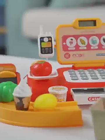 Intelligent recognition cash register language broadcast children play house simulation cash register toy gift