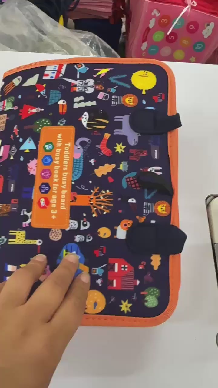 Cross-Border Felt Finger Learning Board Early Education Educational Toys Multi-Functional Felt Busy Board DIY Early Education Dressing Board