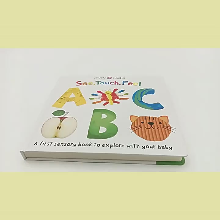 See Touch Feel: English Original First Sensory Book (Touch & Visual Perception) — A First Sensory Touch Book for Toddlers & Kids, Preschool Early Learning English Reading, Parent-Child Interactive Game Book, Includes a Small Mirror