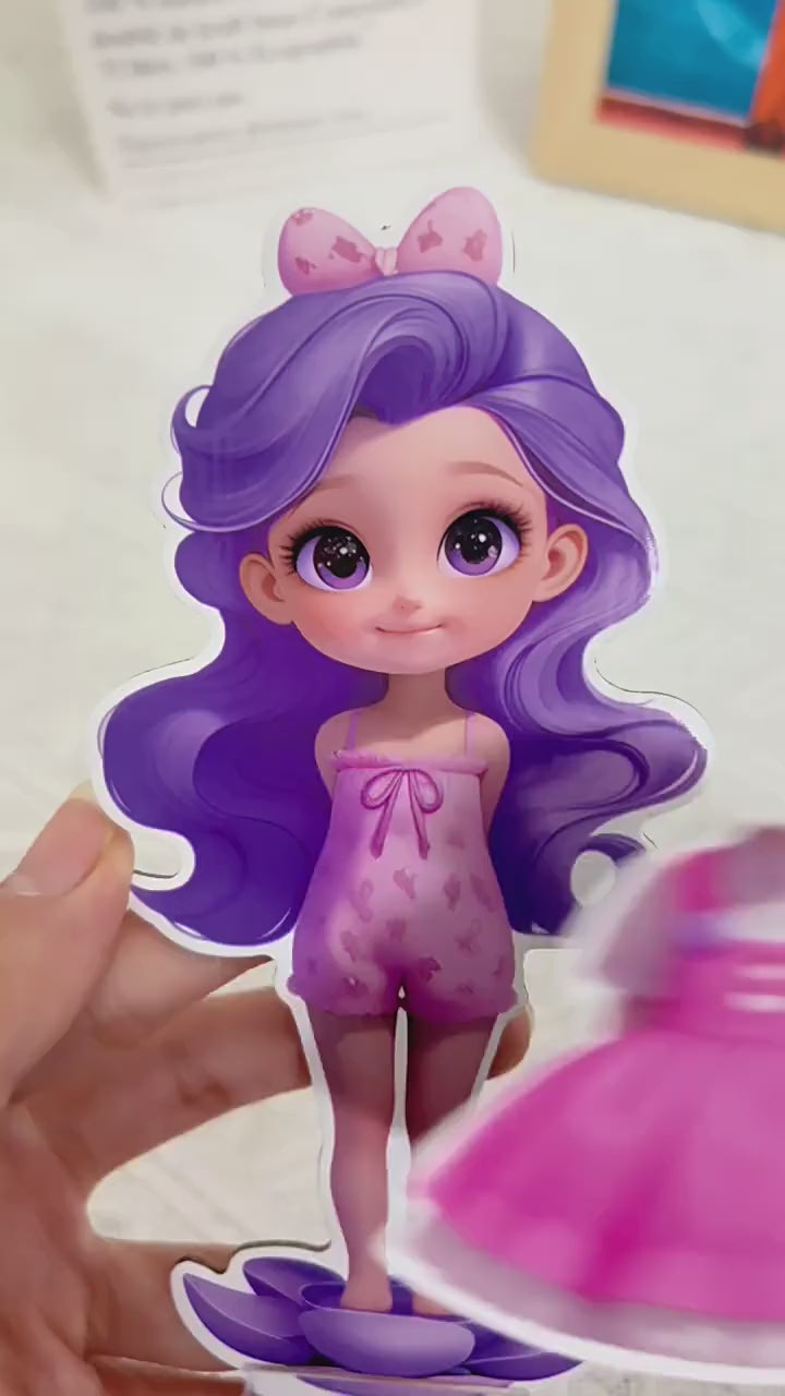 <Ready Stock Wholesale>Diy Magnetic Sticker Dress-Up Toys Kindergarten Girls Magnetic Dress-Up Educational Toy Gifts