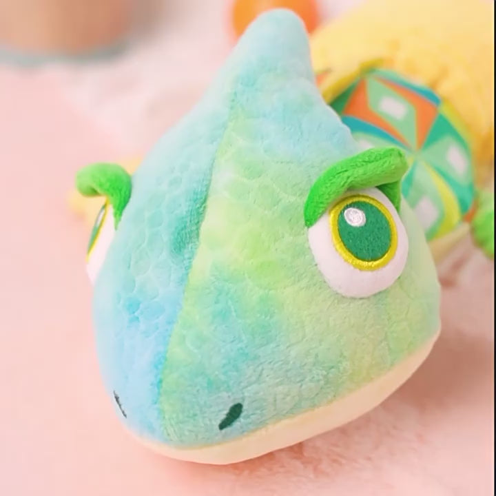 Sozy chameleon height ruler newborn baby comfort doll plush baby toy 0-1 years old puzzle
