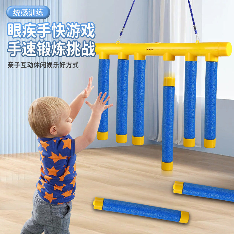 Children's sensory trainer stick machine toy fast eye and hand parent-child interactive game focus training educational toys