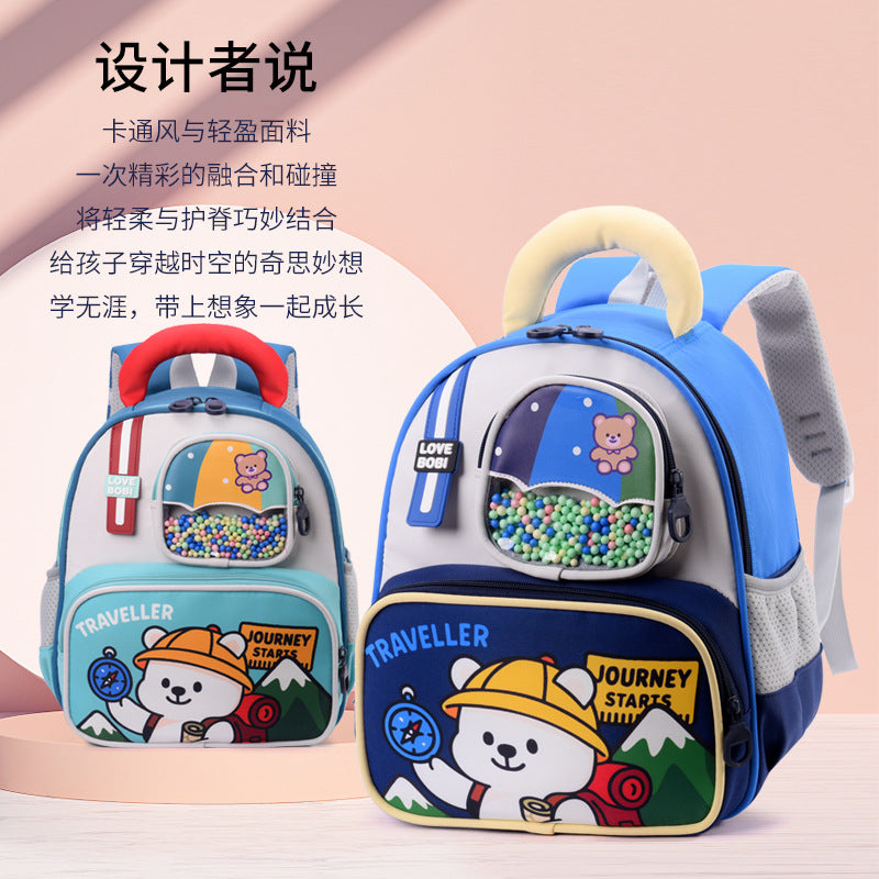 Kindergarten Schoolbags for Middle and Large Class Children, Cartoon Anime Backpacks, Preschool Boys and Girls Children's Backpacks