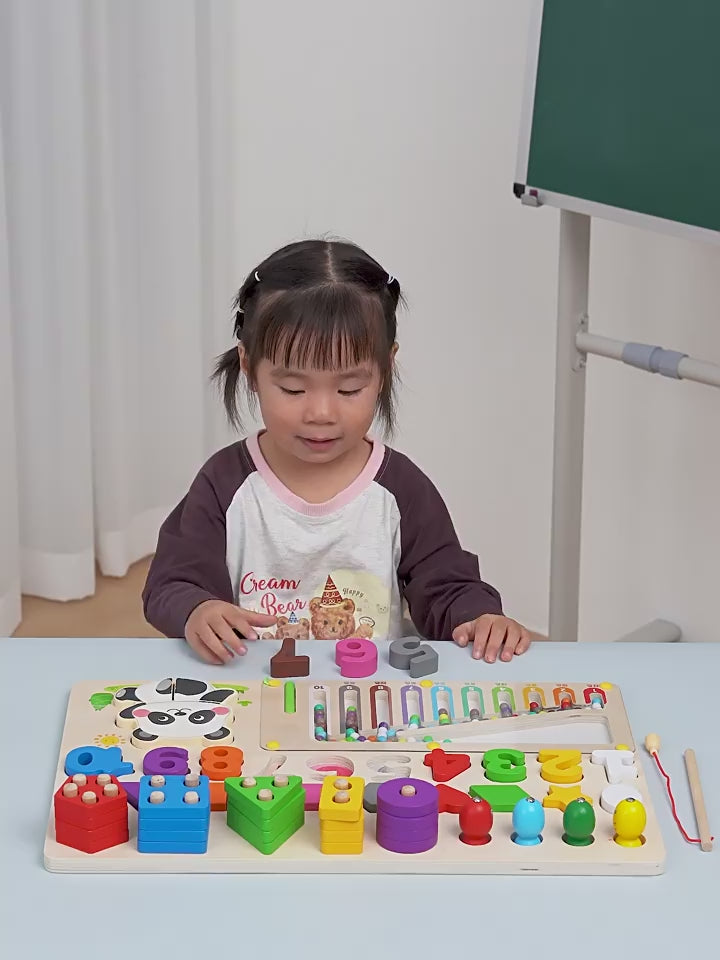 Montessori Smart Board Early Education Educational Toys for Kidsren 0-3 Years Old Teaching Aids Building Blocks 0 to 1 Year Old 2 Baby Wooden Puzzles 1