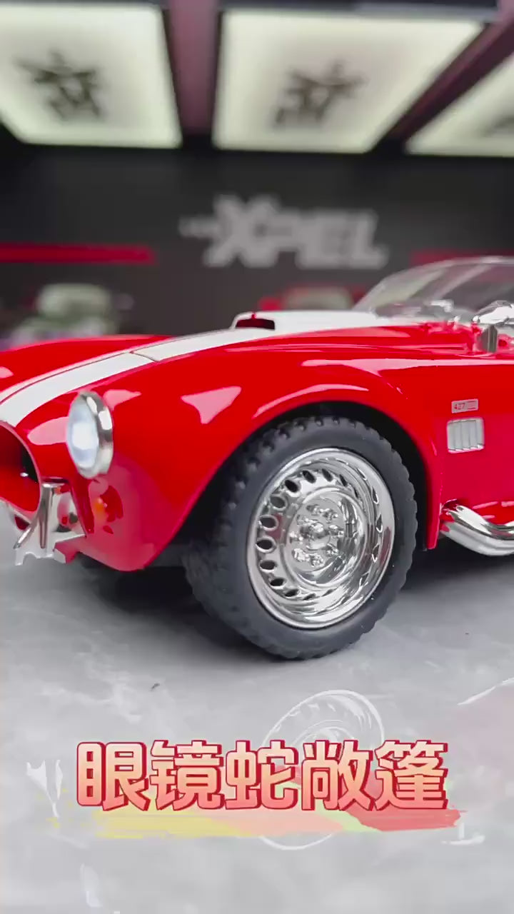 1:22 Ford Shelby 427 Cobra Convertible Classic Car Simulation Alloy Car Model Boy Gift Collection
